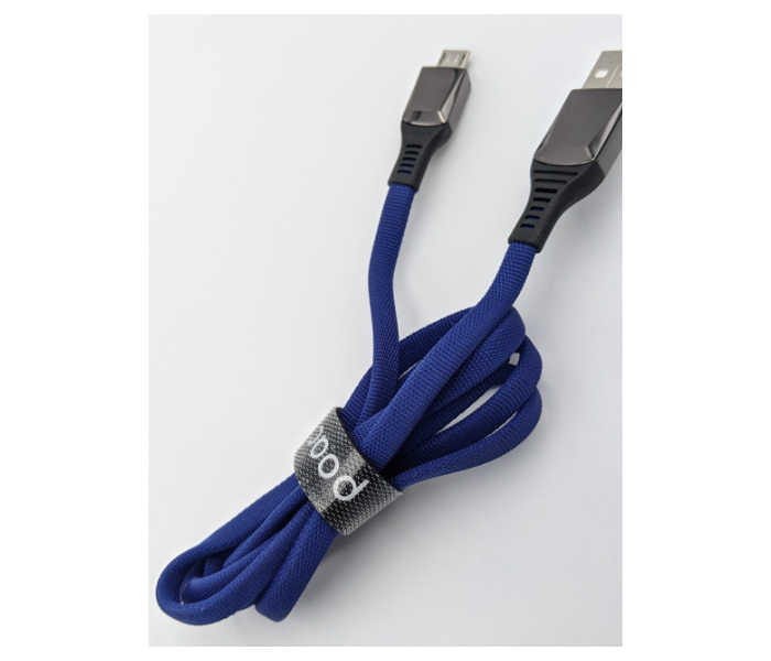 Poac PC-205 Kirsite Type C Fast Charging Cable - Blue - Zoom Image 1