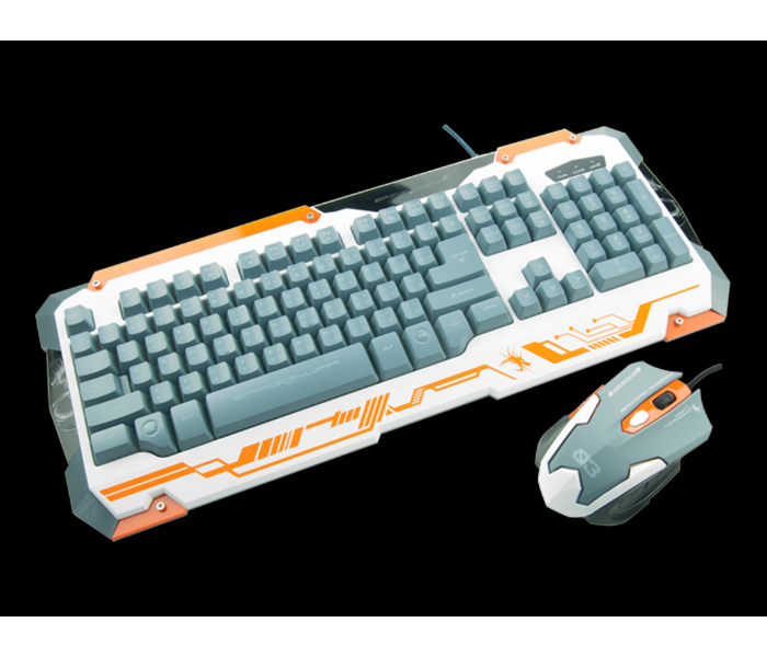 Dragon War GKM-001 Gaming Keyboard and Mouse Sencari Combo Set White - White - Zoom Image 1