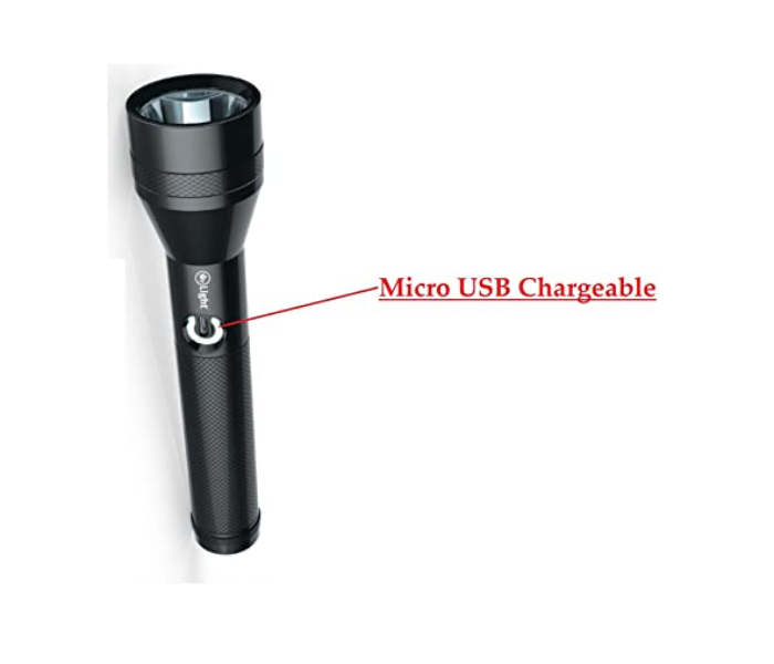 Mr Light MR120 Rechargeble Flashlight - Black - Zoom Image 3