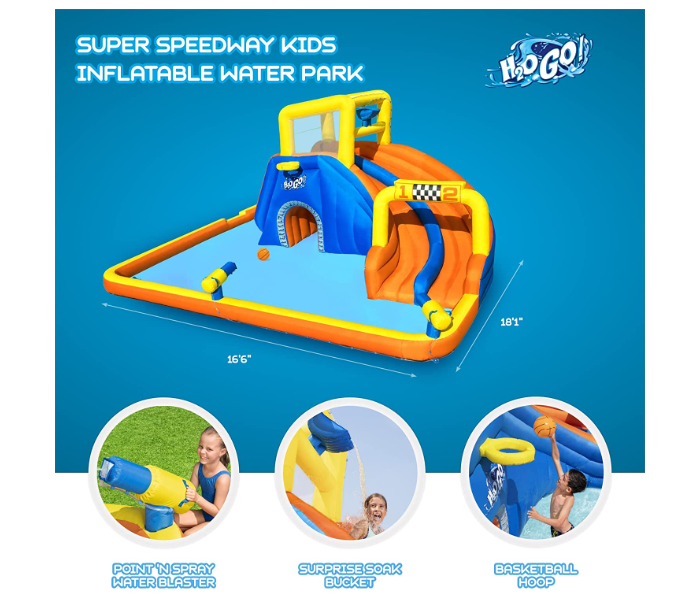 Bestway 53377 Super Speedway Mega Water Park for Kids  - Zoom Image 2