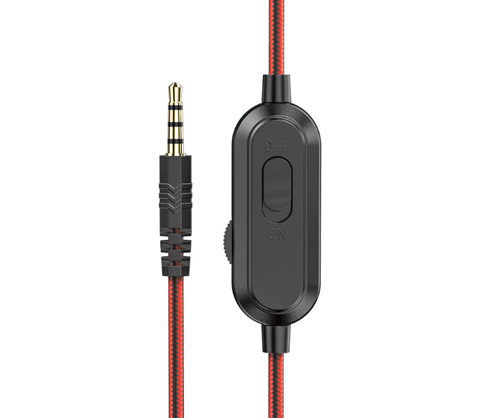 Hoco W103 Magic Tour Wired Headphones With Omnidirectional Microphone 3.5mm Plug Cable 1.2m - Black - Zoom Image 5