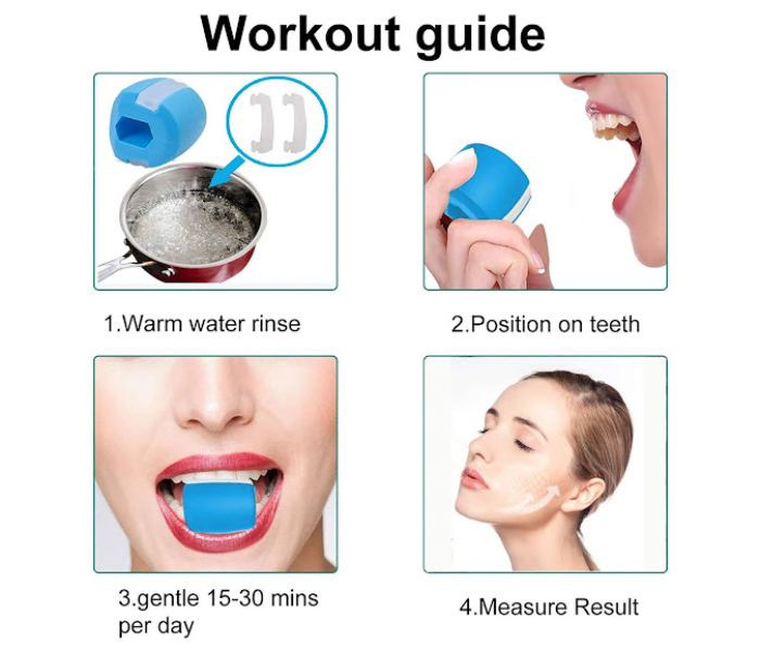 GTC Pop N Go Jaw Face and Neck Exerciser - Blue - Zoom Image 2