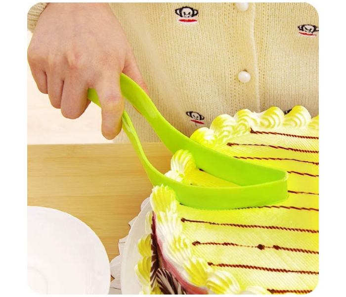 GTC 2 PCS Premium ABS Cake Slicer - Green - Zoom Image 2