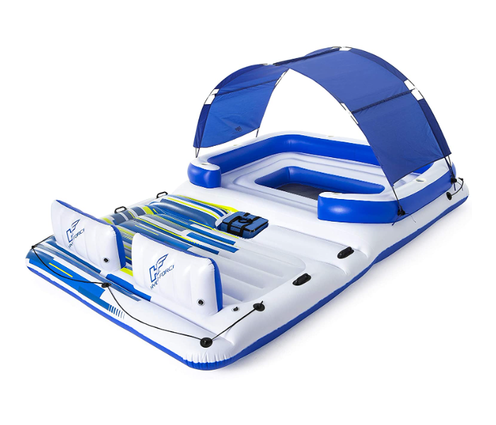 Bestway 43105-A17 Inflatable Boat - Blue and White - Zoom Image 1