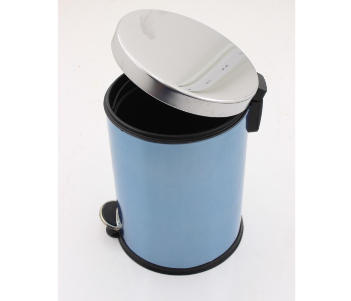 Gitco SDWP564 12 Litre Bluewave Waste bin with Pedel - Blue and Silver - Zoom Image 2