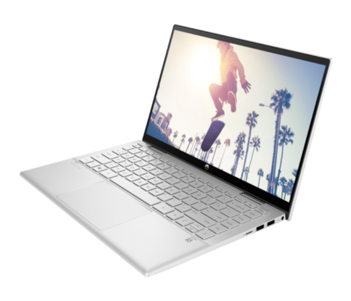 HP PAVILION X360 14-DY0002NE-3A2S7EA-SLV 14 Inch FHD Intel Core I5-1135G7 Processor 8GB DDR4 RAM 512GB SSD Intel Iris Xe Graphics Windows 10 Home - Silver - Zoom Image 8