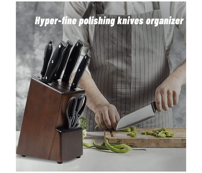 GTC Waterproof Plastic Kitchen Knife Holder - Brown - Zoom Image 2