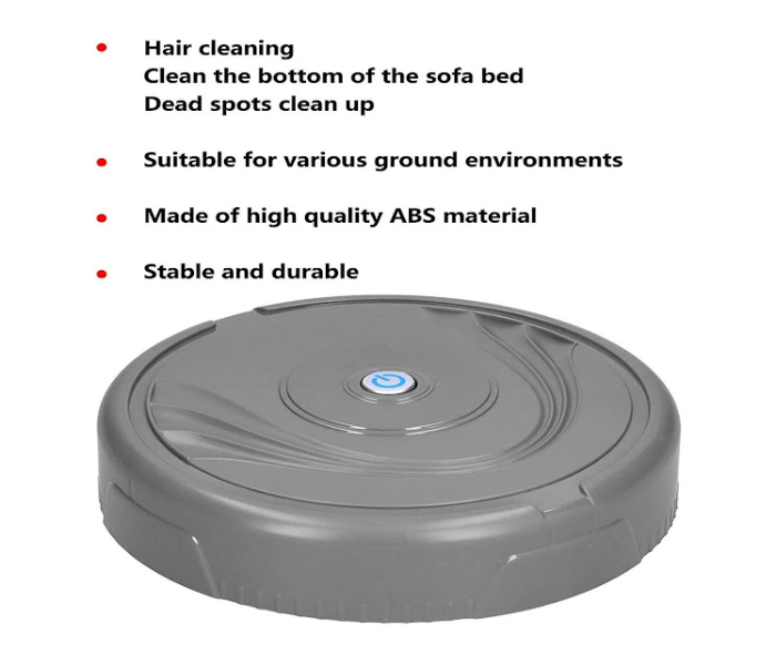 GTC Robot Vacuum Cleaner - Black - Zoom Image 5