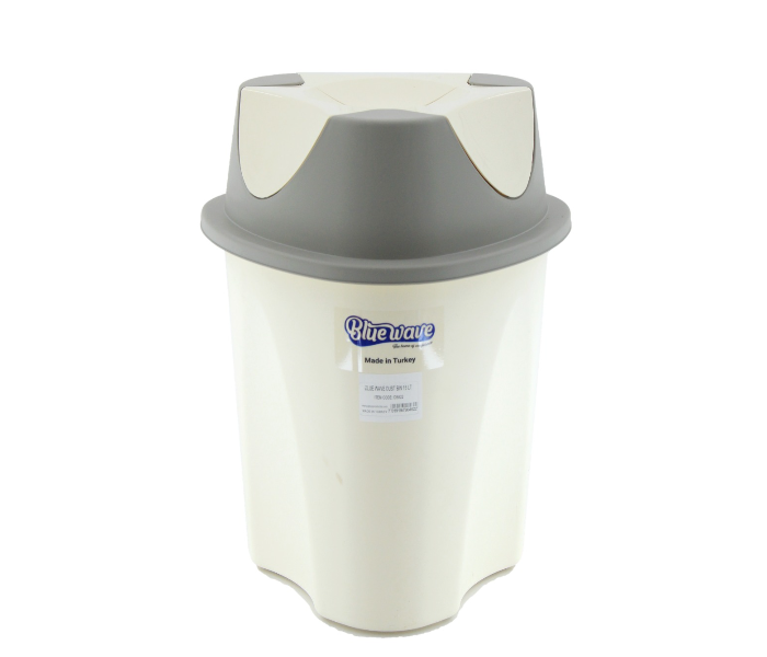 Gitco DB622 15 Litre Bluewave Swing Dust Bin - White and Grey - Zoom Image