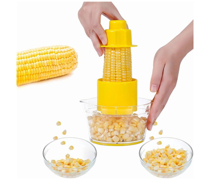 Stainless Steel Corn Stripper Peeler - Yellow - Zoom Image 1