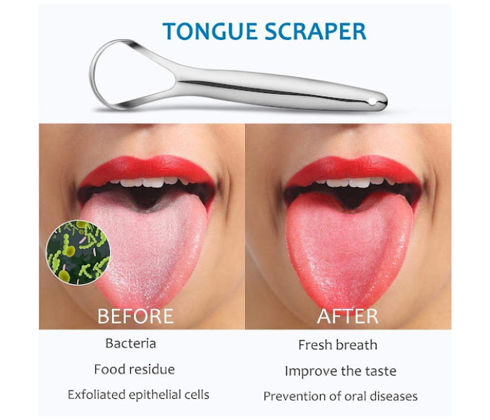 GTC Stainless Steel Tongue Cleaners - Silver - Zoom Image 4