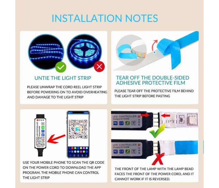 5 Meter LED Light Strip with Mobile and Remote Control - Zoom Image 5