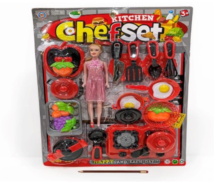 Reetoys 5622 Large Kitchen Chef Set Card Activity Toy for Kids - Zoom Image