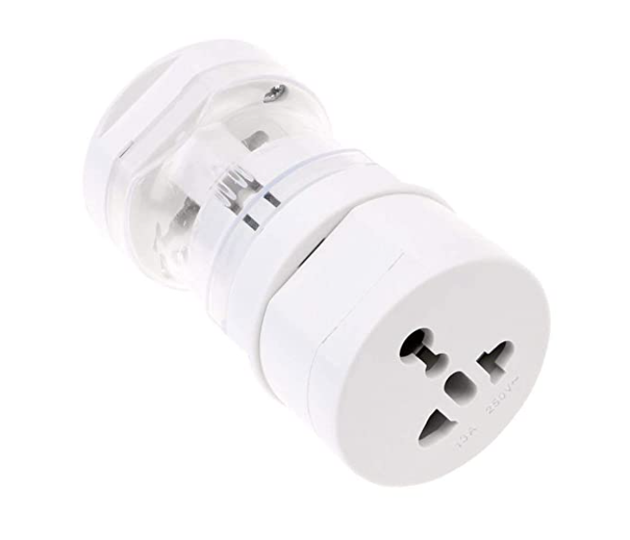 All in 1 International Travel Converter Adapter Multi Universal Plug Adapter Worldwide Socket - White - Zoom Image 1