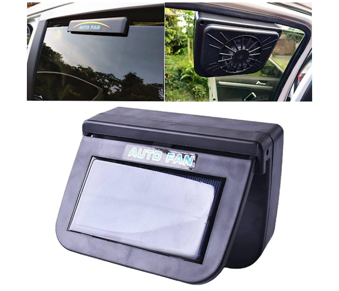 GTC Solar Powered Car Auto Cooler Ventilation - Black - Zoom Image 4