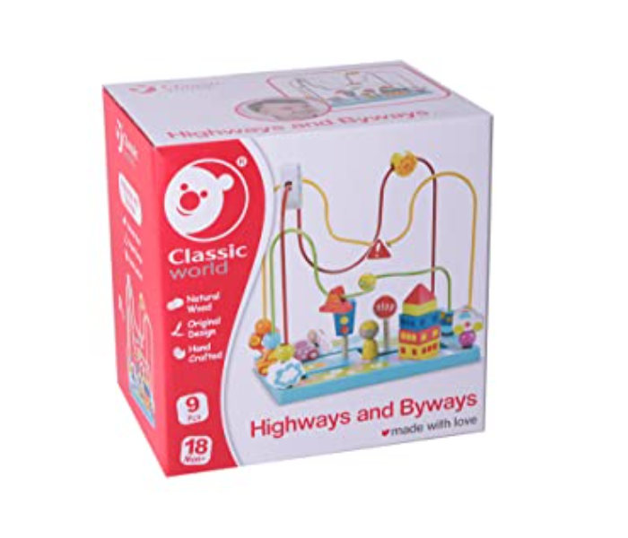 Classic World 4123 Wooden Highways and Byways Toy for Kids - Zoom Image 3