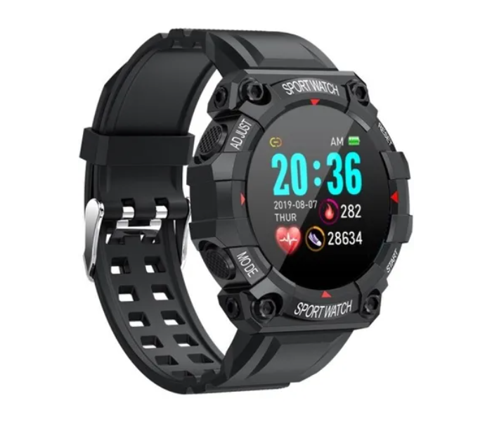 FD68 Sports Fitness Tracker With Custom Dials Smart Watch - Black - Zoom Image 1