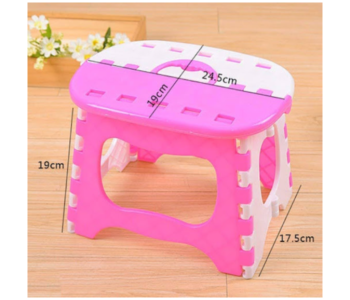 GTC Lightweight Non Slip Foldable Step Stool - Pink - Zoom Image 1