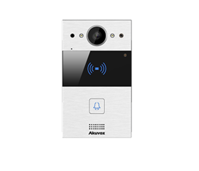 Akuvox R20A-2 Compact 2-wire SIP Video Doorphone - Black and Silver - Zoom Image 1