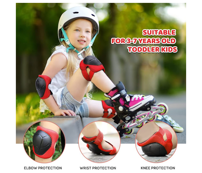 GTC Kids Protective Helmet Knee Pad Set - Blue - Zoom Image 3