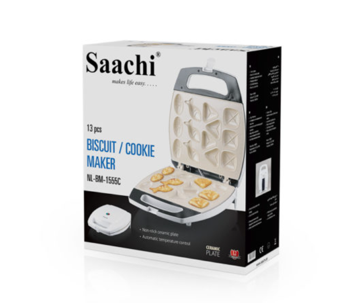 Saachi BM1555C 1400Watts Cookie Maker - White - Zoom Image 3