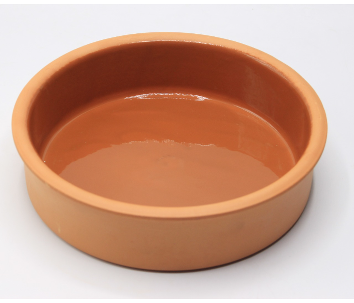 Gitco GCP632 14.5x4.5 cm Glazed Clay Serving Pot - Brick Red - Zoom Image