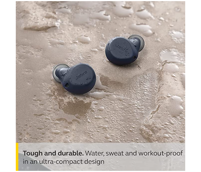 Jabra Elite 7 Active Waterproof Sports Bluetooth Truly Wireless in Ear Earbuds with Mic - Navy - Zoom Image 4