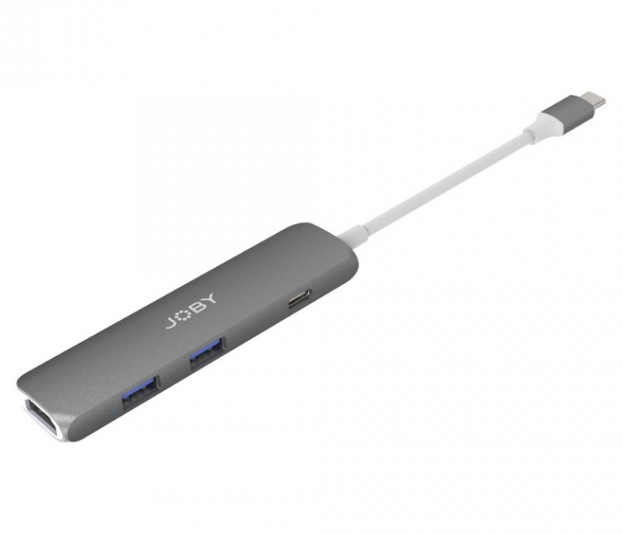 Joby JB01821-BWW USB-C Hub with 4K HDMI, 2xUSB-A and PD - Space Grey - Zoom Image 2