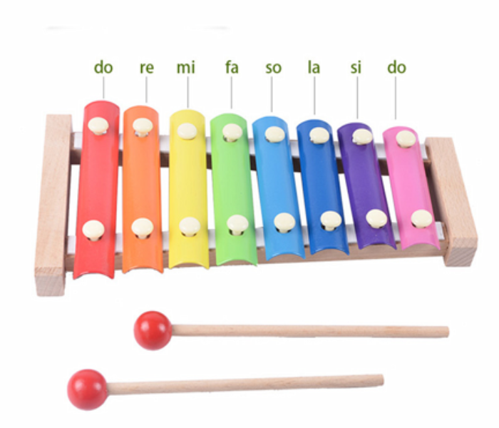 Classic World 40530 Wooden 8 Bar Xylophone Toy for Kids - Zoom Image 3