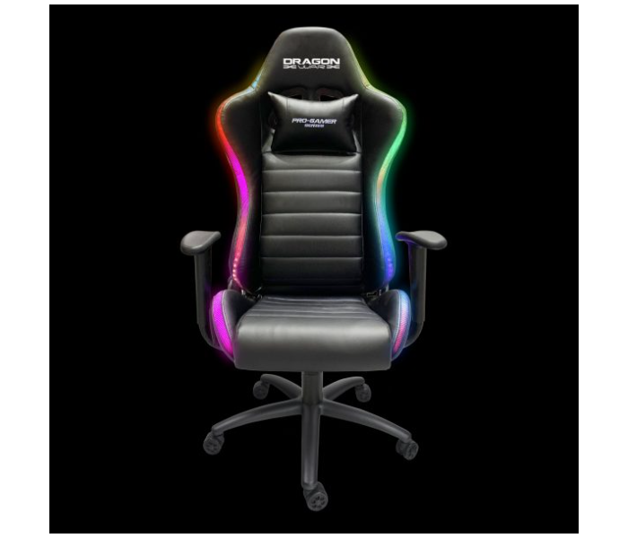 Dragon War GC-015 RGB Pro-Gaming Chair with Remote Controller - Black - Zoom Image 4