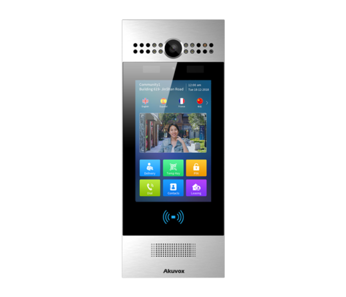 Akuvox R29S 7 Inch Smart Door Phone Intercom - Black and Silver - Zoom Image 1