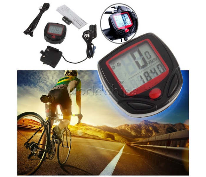 GTC Wired Waterproof Motorcycle Speedometer - Black - Zoom Image 4