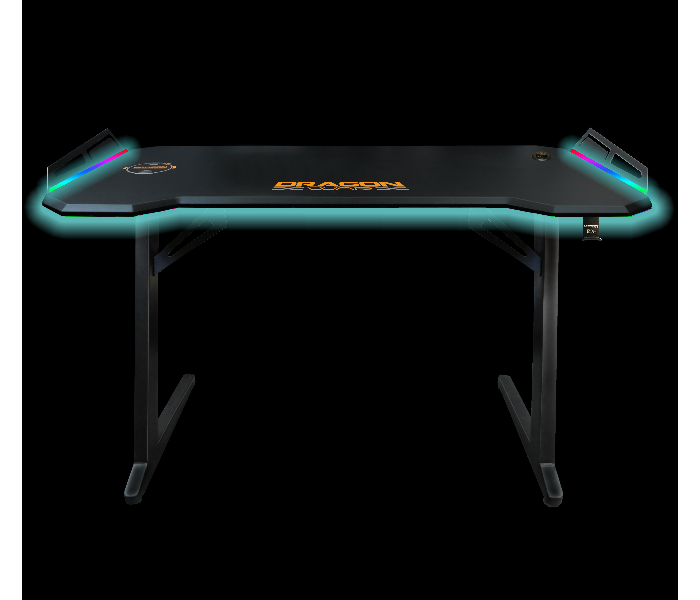 Dragon War GT-006-V2 Pro-Gaming Desk -RGB Light Effect - Black - Zoom Image 2