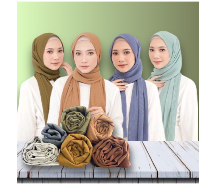 Pack Of 4 Feme Womens Hijab Scarf Collection - Zoom Image