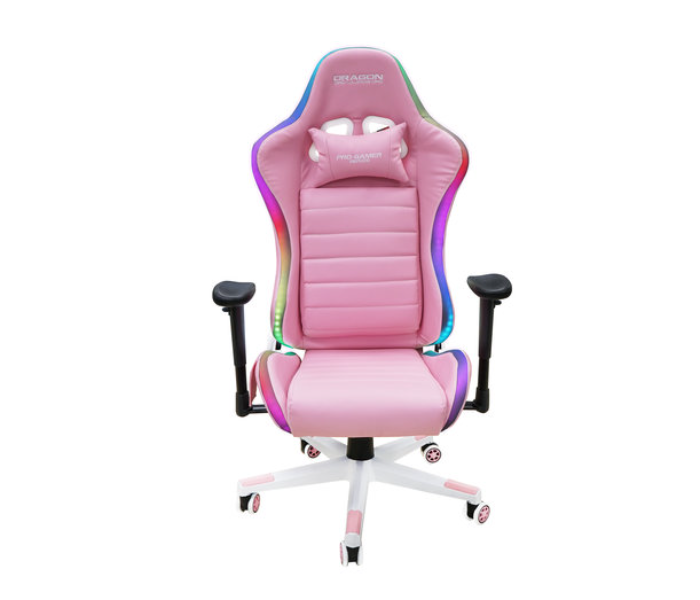 Dragon War GC-015-PK RGB Pro-Gaming Chair with Remote Controller - Pink - Zoom Image