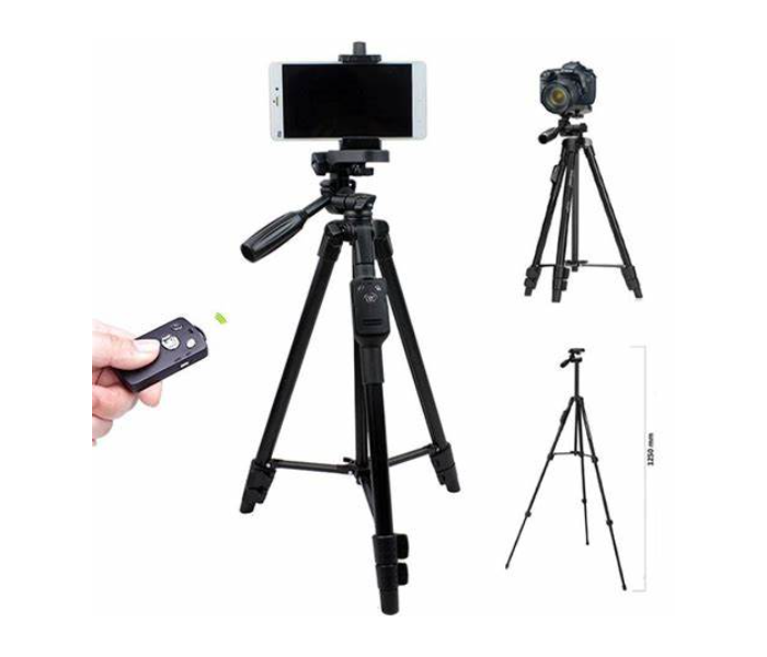 Yunteng Tripod Stand for Mobile and Digital Camera - Black - Zoom Image 2