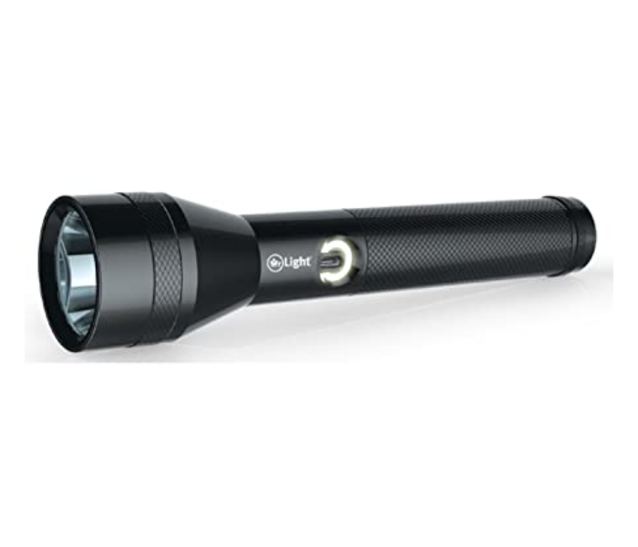 Mr Light MR120 Rechargeble Flashlight - Black - Zoom Image 1