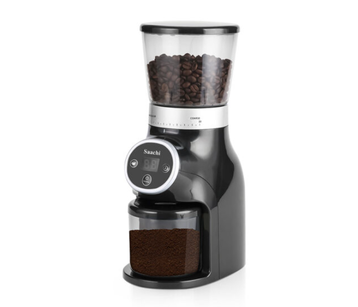 Saachi CG4966 200Watts Coffee Grinder With Digital Control Panel - Black - Zoom Image 2