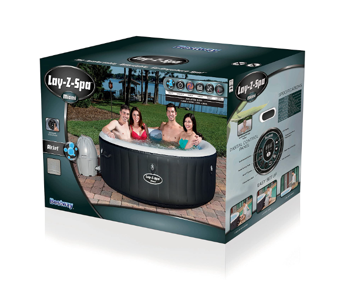 Bestway 54123 Lay-Z-Spa Miami Inflatable Hot Tub - Zoom Image 7