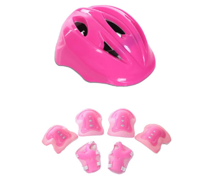 GTC Kids Protective Helmet Knee Pad Set - Pink - Zoom Image 1