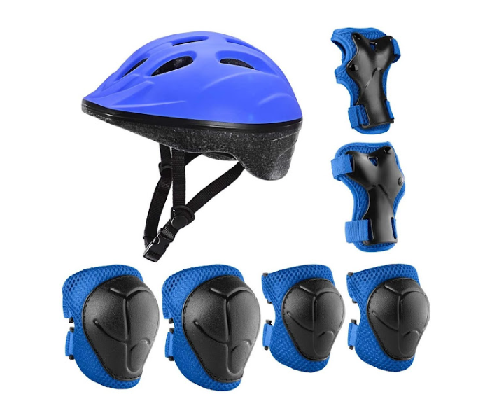 GTC Kids Protective Helmet Knee Pad Set - Blue - Zoom Image 1