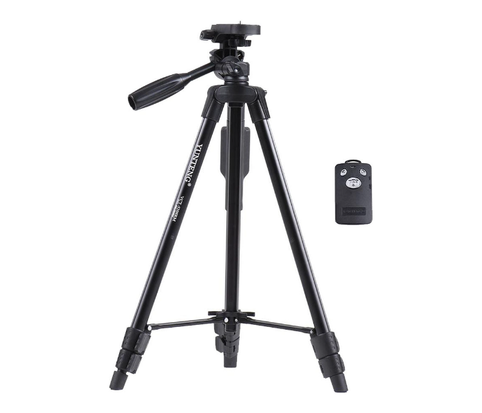 Yunteng Tripod Stand for Mobile and Digital Camera - Black - Zoom Image 1