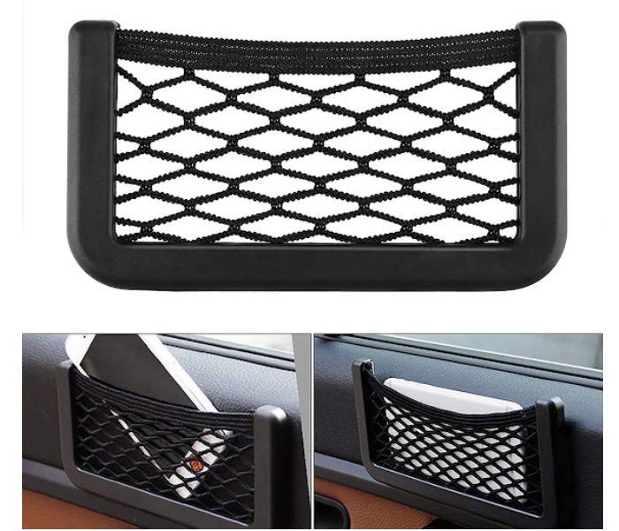 GTC Car Net Pocket For Mobile Phone Holder - Black - Zoom Image 1