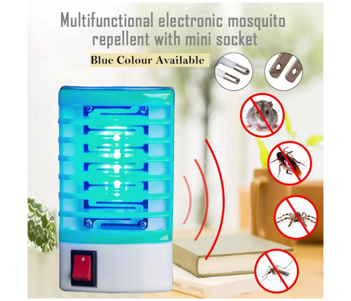 GTC Electronic Bug Zapper Flying Insect Killer - Blue and White - Zoom Image 1