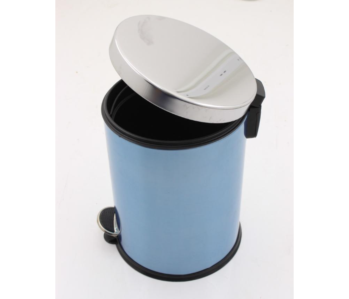 Gitco SDWP328 5 Litre Bluewave Waste bin with Pedel - Blue and Silver - Zoom Image 2