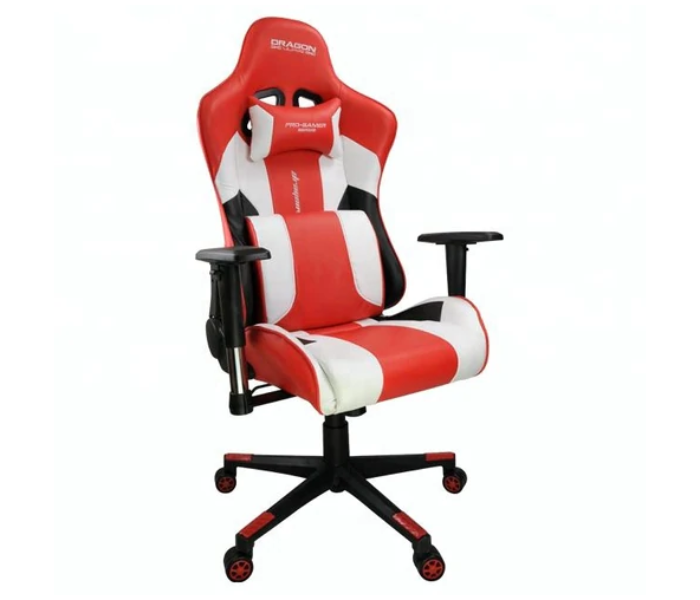 Dragon War GC-007 Pro-Gaming Chair With Massage Cushion - Red - Zoom Image 2