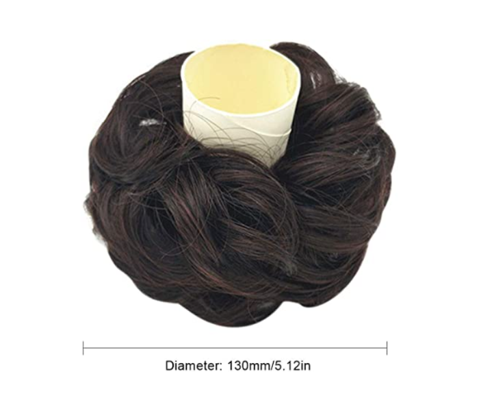 Pack of 3 Colours Stylish Wavy Original Natural Washable Hair Bun with Elastic Rubber Band - Zoom Image 3