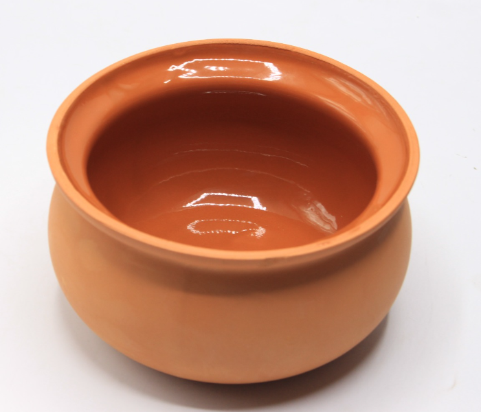 Gitco GCP318 16x9 cm Glazed Clay Serving Pot - Brick Red - Zoom Image