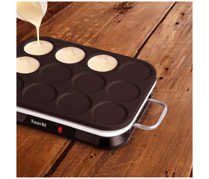 Saachi NL-CM-1860 1600Watts 2 In 1 Pancake And Mini Crepe Maker - Black - Zoom Image 2