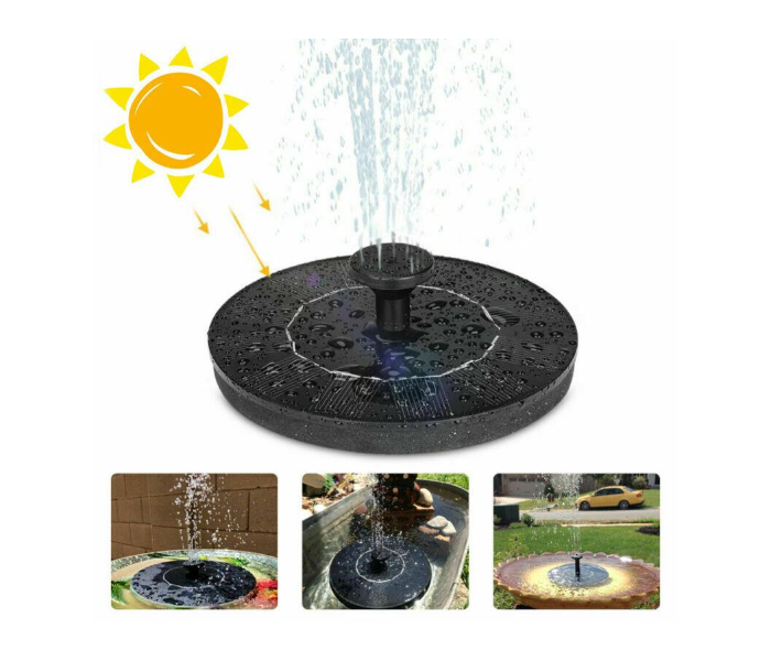 Galaxy Ocean Solar Powered Floating Water Pumps Water Fountain - Black - Zoom Image 1